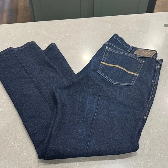 Ariat Men's Indigo Straight Leg Jeans 38x34 - Picture 1 of 7